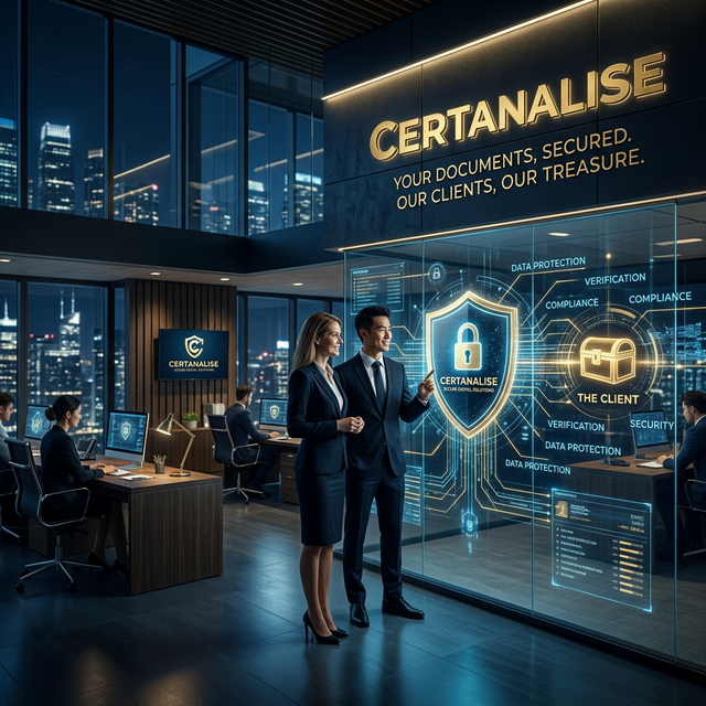 Futuristic Corporate CertAnalise